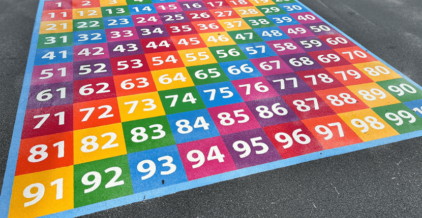 Welsh Playground Markings in Chesham